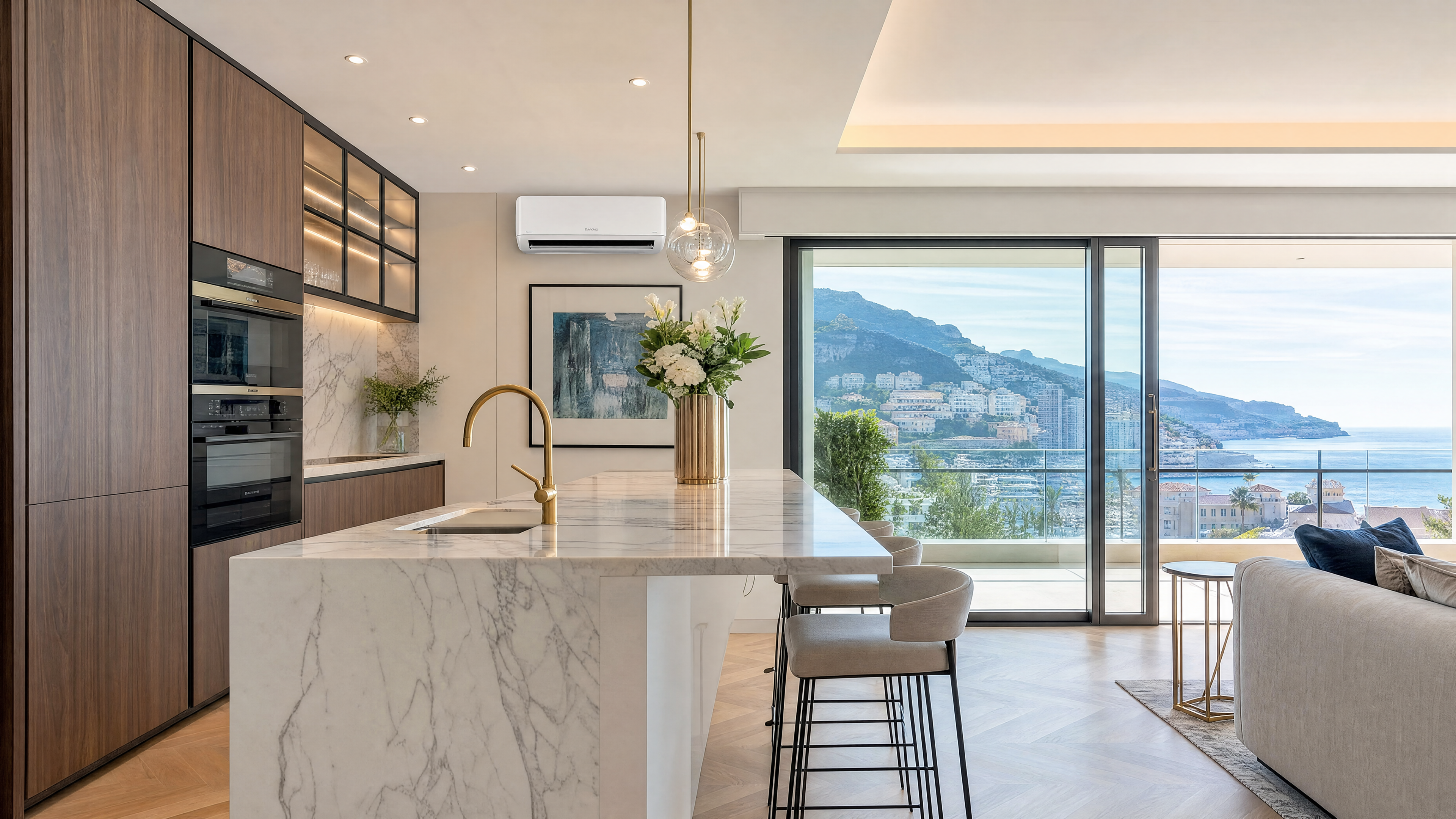 Climatisation cuisine moderne appartement