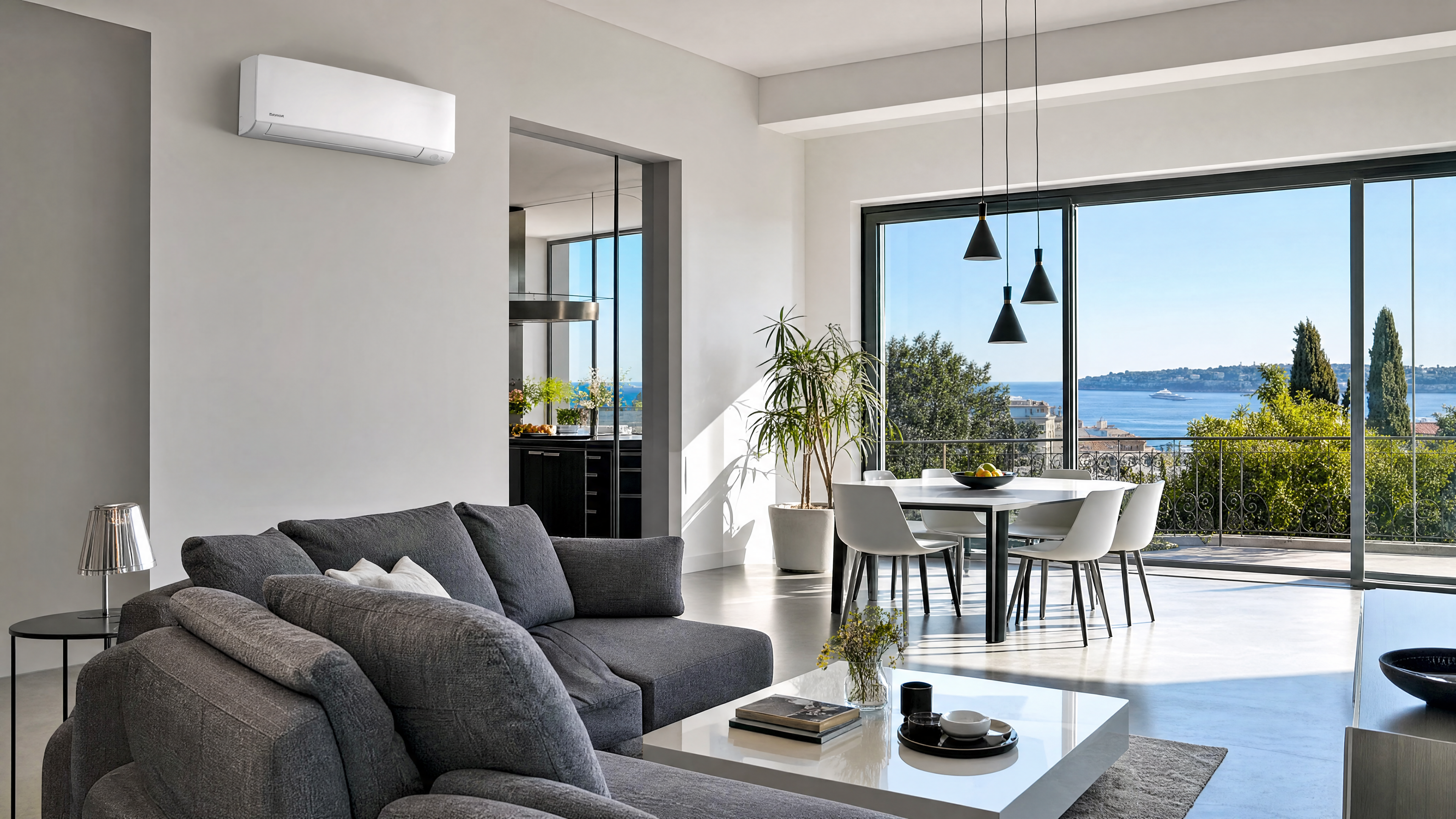Climatisation salon contemporain Nice